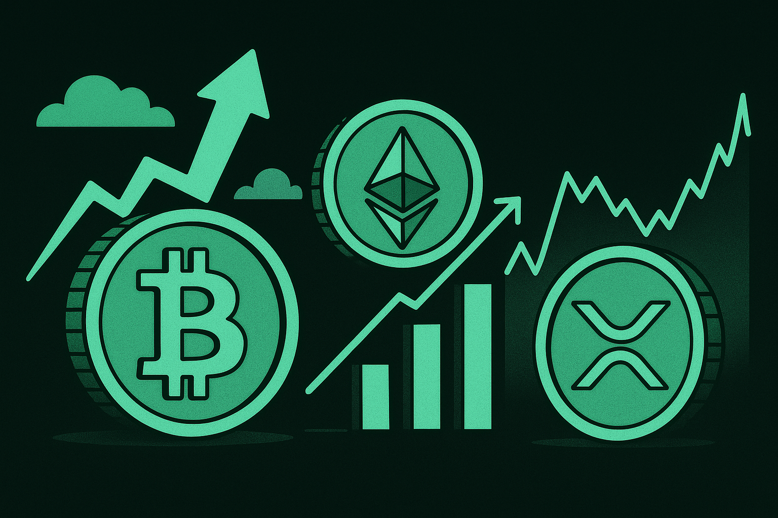 Crypto Market Watch: BTC Soars to $97K, Ethereum Faces Hurdles, XRP Remains Resilient