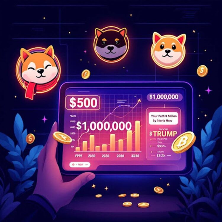 Want A $1 Million Crypto Portfolio By 2030 With Only $500? Here’s How Much FPPE, Shiba Inu, And TRUMP Coins To Buy Today