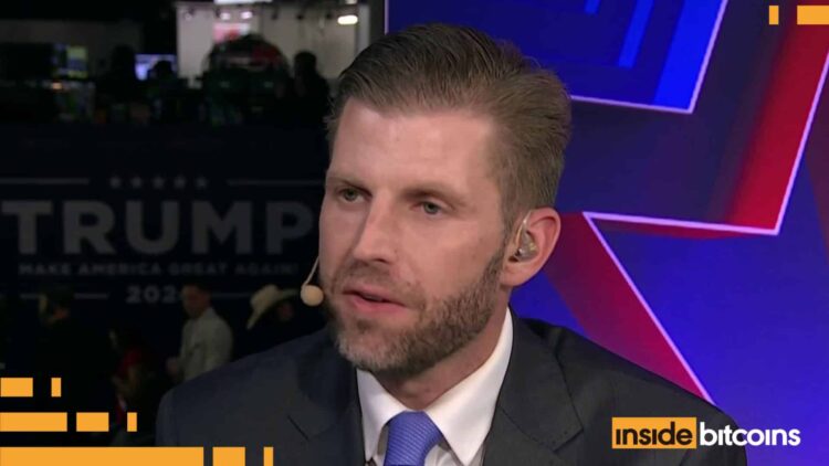 Eric Trump Says Banking Freeze Turned Family Pro-Crypto