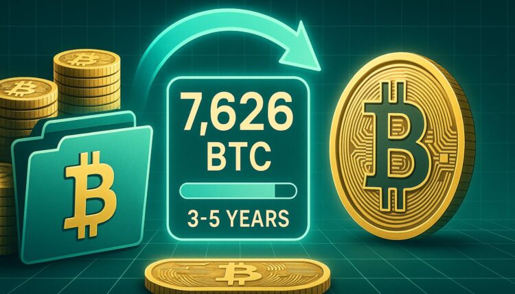 7,626 BTC Aged 3–5 Years Moves Onchain