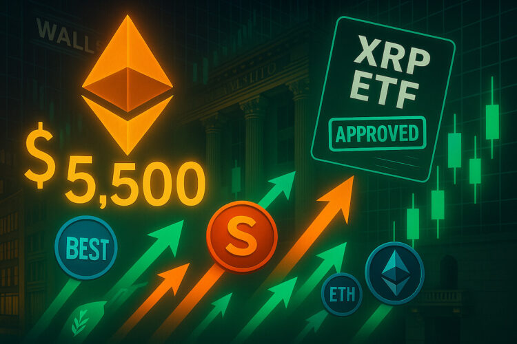 Best Crypto to Invest in as Ethereum Aims for $5.5K in October, XRP ETF Coming