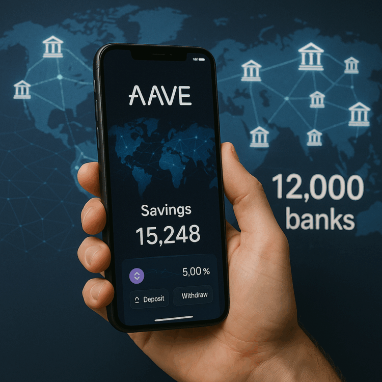 Aave Integrates With 12,000 Banks in New App Offering 5% Base Savings Rate