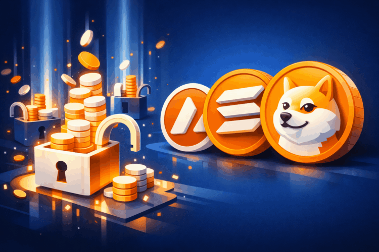DOGE, SOL, and AVAX Token Unlock Set This Week