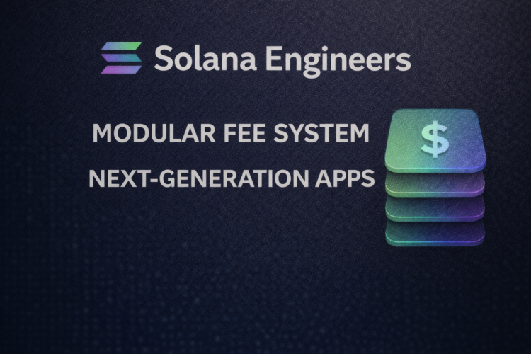 Solana Engineers Introduce Modular Fee System for Next-Generation Apps