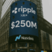Ripple Featured on Nasdaq Tower After Donating Over $250M Through Pledge 1% Program