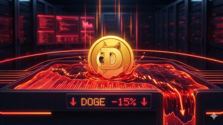 Dogecoin (DOGE) Sinks Further Into Red as Momentum Turns Sharply Bearish