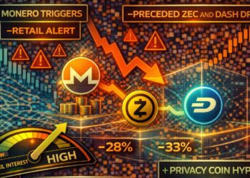 Monero Triggers Retail Alert That Preceded ZEC And DASH Drops As Privacy Coin Hype Returns