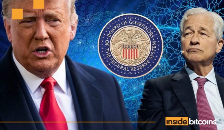 Trump Faults Fed for High Rates, Says JPMorgan CEO Benefits