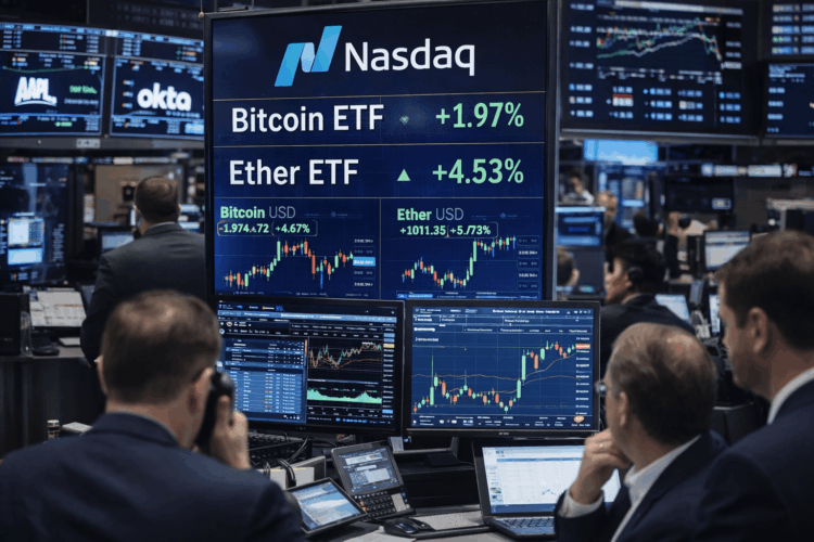 Nasdaq FIles to Lift BTC & ETH ETF Options Caps