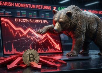 Bitcoin Price Slumps 5%, Bearish Momentum Returns With Force
