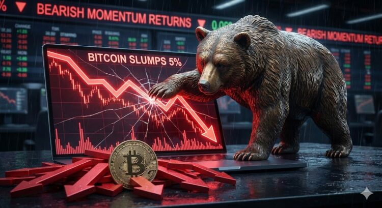 Bitcoin Price Slumps 5%, Bearish Momentum Returns With Force