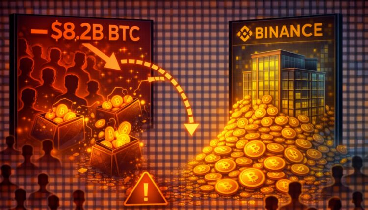 $8.2 Billion BTC Swamps Binance As Retail Momentum Fades