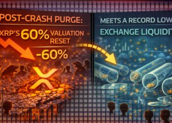 XRP’s 60% Valuation Reset Meets a Record Low in Exchange Liquidity