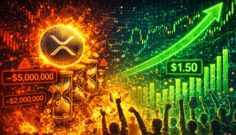 XRP Liquidations Accelerate After $1.50 Breakout: Short Squeeze Unfolds